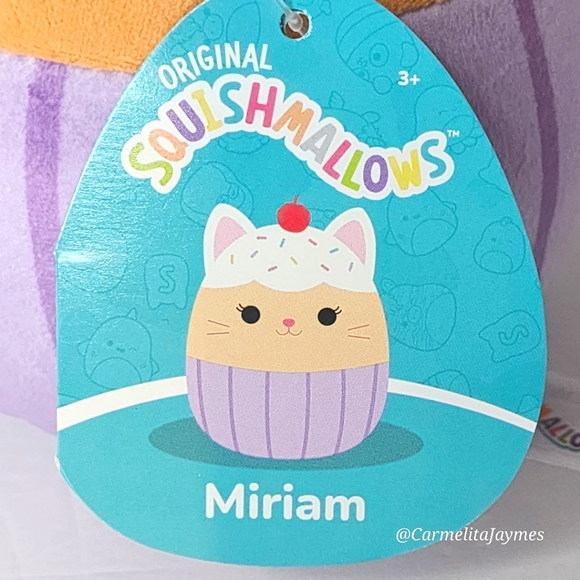 MIRIAM πΊπ§ Cupcake Cat Original Squishmallow by Kelly Toy β NWT β - Picture 6 of 8